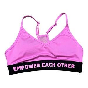 Empower Each Other Pink Sports Bra